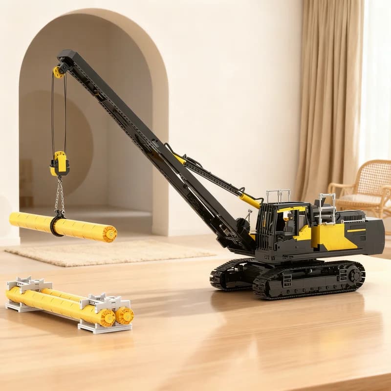 4170 pz MOC Volvo PL4809E Pipelayer - Modello Tecnico da Costruire, Blocchi Creativi Fai-da-te, Regalo, Esposizione, Decorazione, Assemblaggio