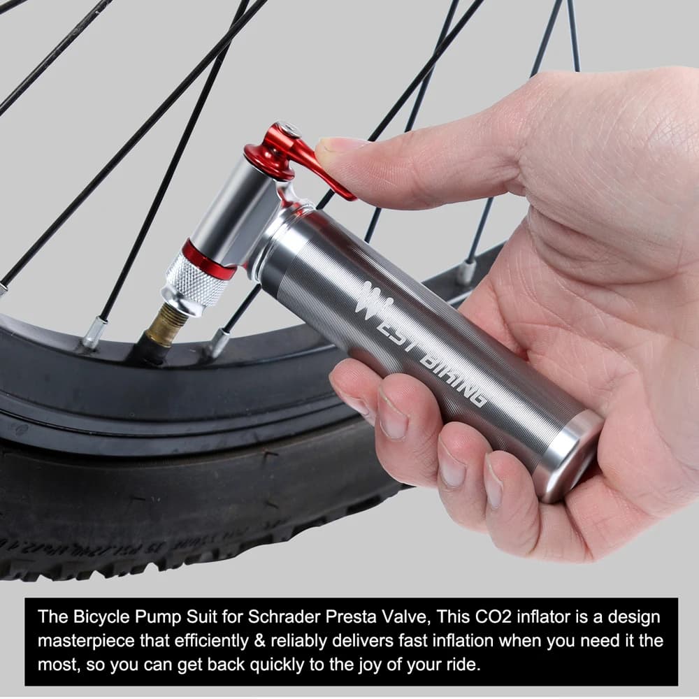 Mini Pump CO2 Inflator Insulated Sleeve Air Cycle Bike Pump Ball Pump Bike Accessories
