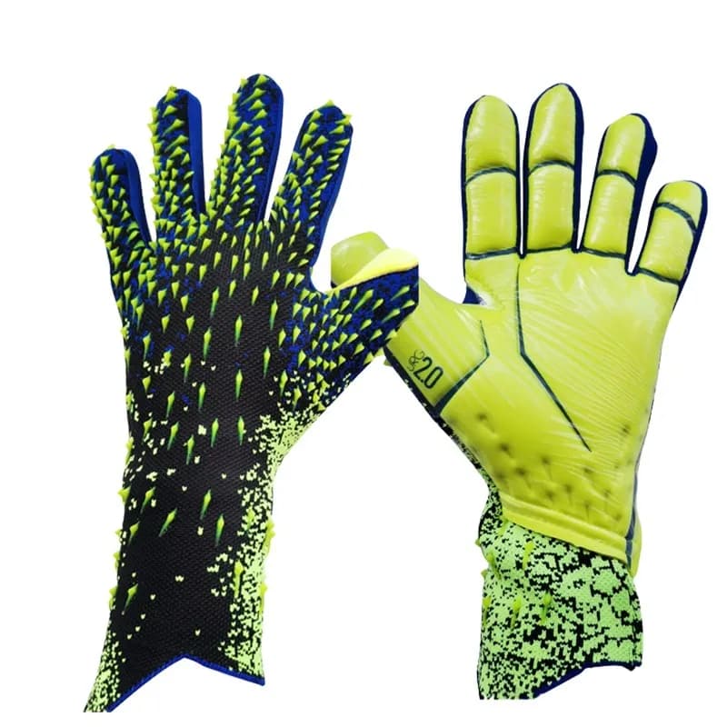 1 Paio di Guanti da Portiere da Calcio in Lattice Antiscivolo Resistenti all'Usura Guanti da Allenamento per Adulti e Bambini