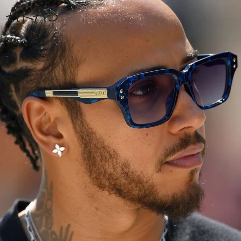 Classic 2026 Luxury Steampunk UV400 Men's Square Polarized Sunglasses For Driving, Fashionable Sunglasses With Small Man Frame