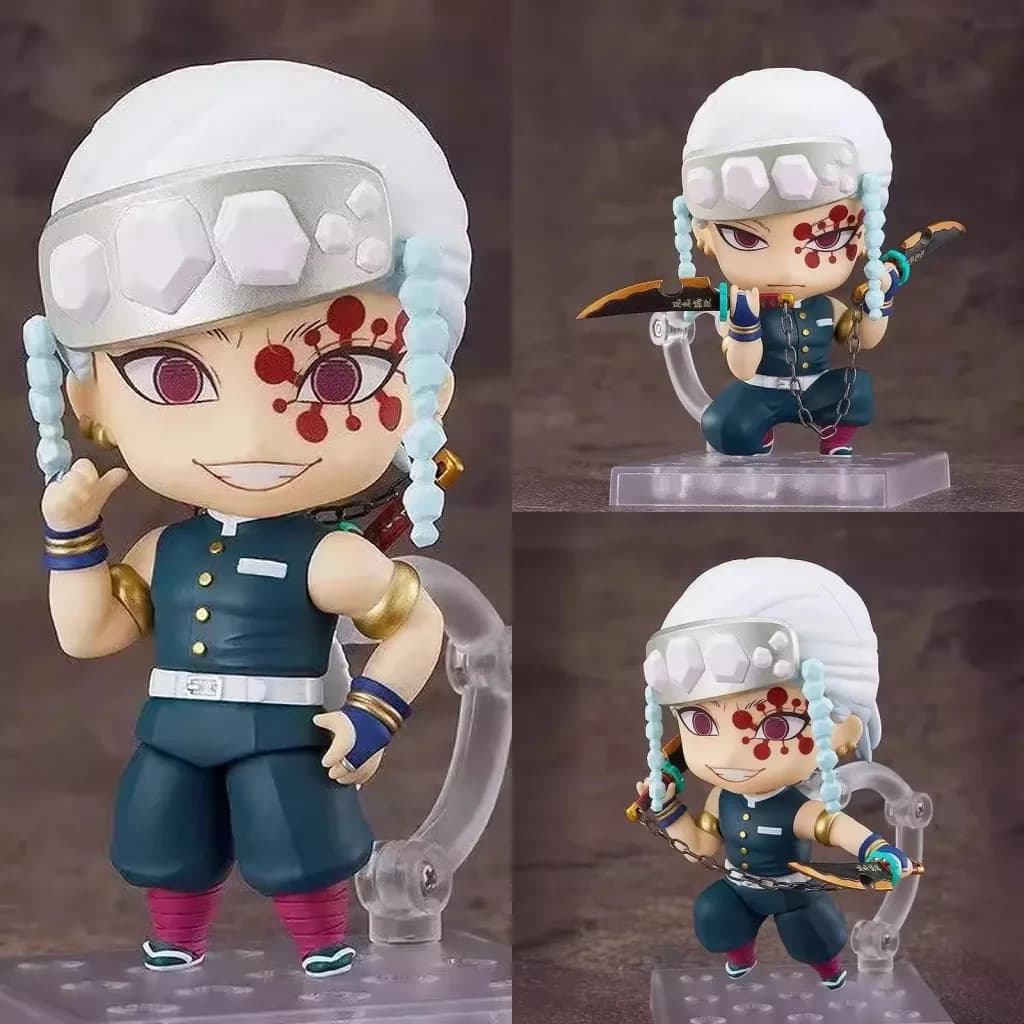 Anime Demon Slayer:Kimetsu No Yaiba Uzui Tengen PVC Action Figure Collectible Model Doll Toy 10CM 1830#