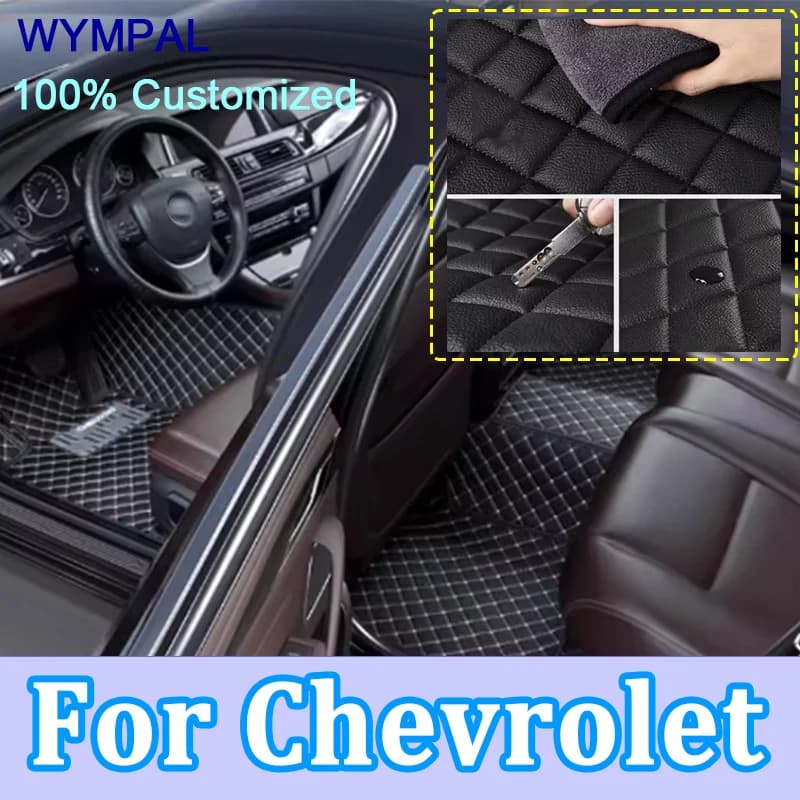 Tappetini per auto personalizzati di lusso per Chevrolet Prisma Cruze Aveo Cavalier Malibu Epica Onix Trax Equinox Cavalier accessori auto