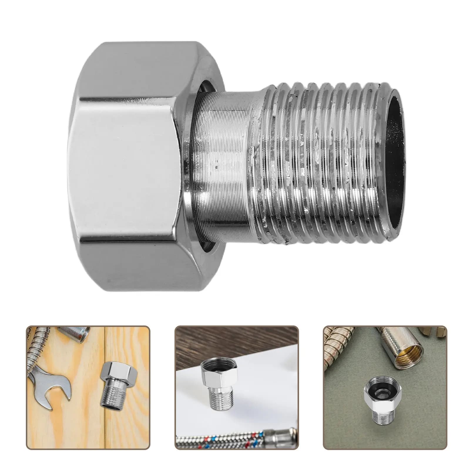 Set Adattatore per Tubo da Bagno Durevole, Raccordo per Rubinetto, Valvola Miscelatrice, Sistema Doccia, Controllo Acqua Calda e Fredda, Tubo da Giardino