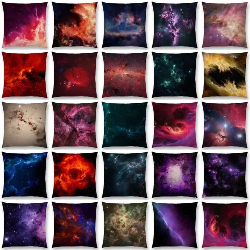 Federa per cuscino Cielo notturno Splendida nebulosa Galassia lontana Universo misterioso Copricuscino Decorazione per la casa Divano Casa