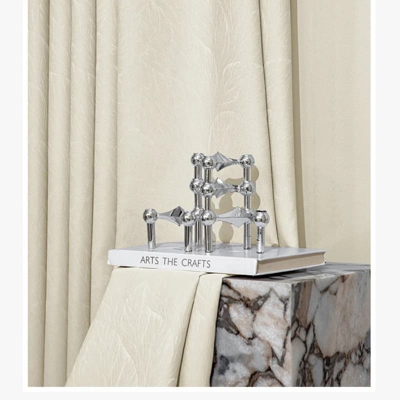 Custom Size Jacquard High Precision Light Luxury Simple High-end Chenille Luxury Curtains for Living Dining Room Bedroom