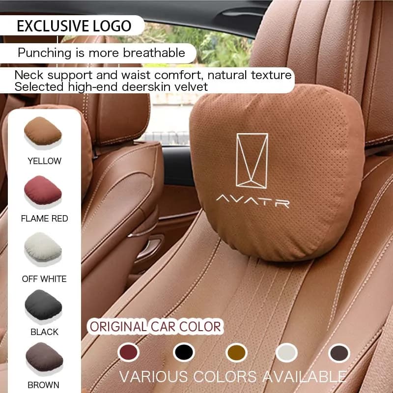 Per Avatr 11 07 12 Parti Adesivo Portachiavi Caricatore interno Accessori auto Auto Collo Poggiatesta Cuscino Sedile Lombare Colonna vertebrale Proteggi