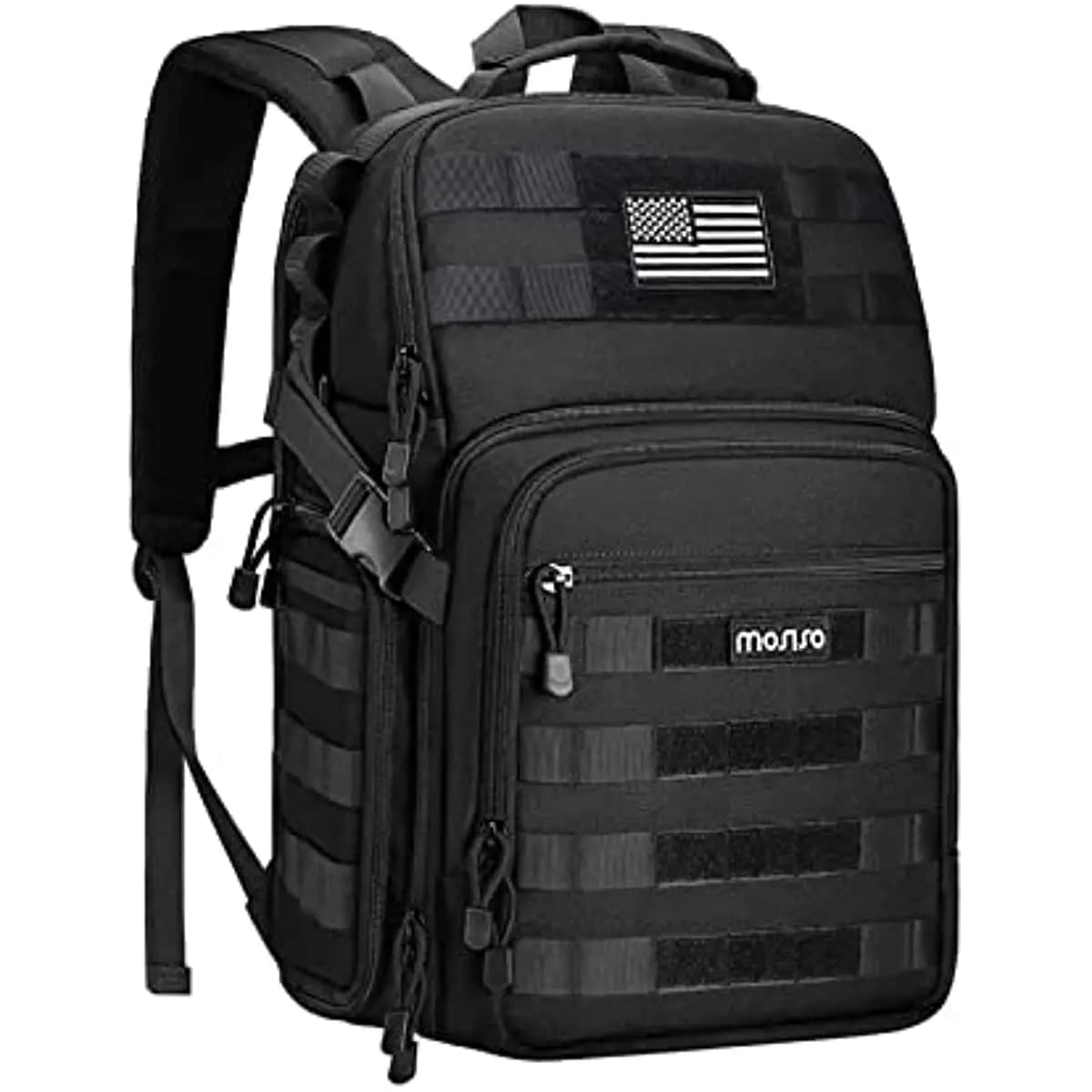 Custodia per zaino tattico per fotocamera DSLR/SLR/specchio con supporto per treppiede Scomparto per laptop da 15-16 pollici Canon/Nikon/Sony
