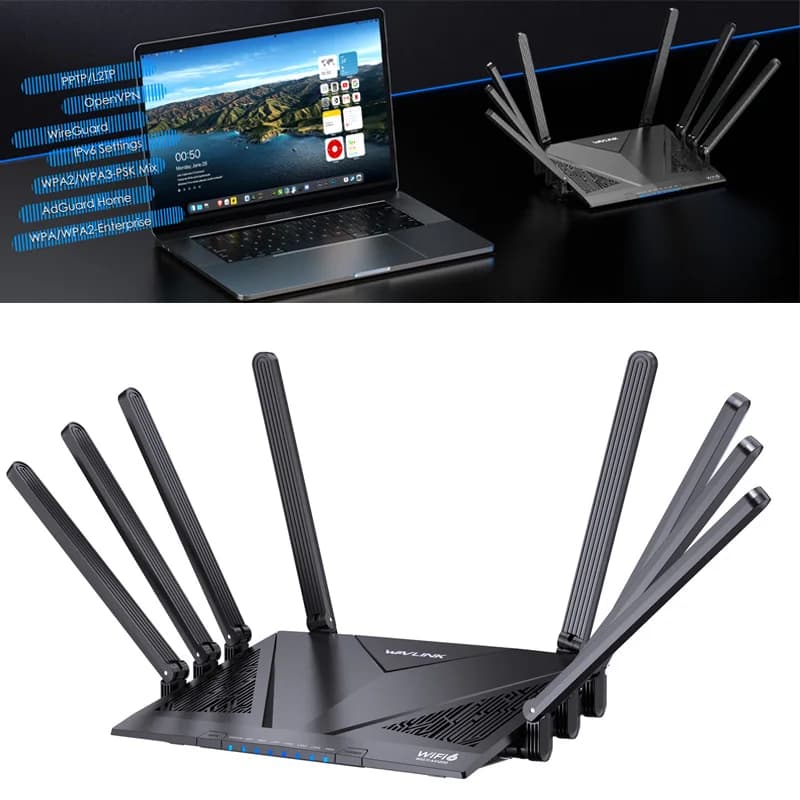 Adattatore splitter Internet WIFI6 Router wireless stazione dock Ripetitore WiFi Switch di rete Ethernet Adattatore LAN RJ-45 2.4G 5G