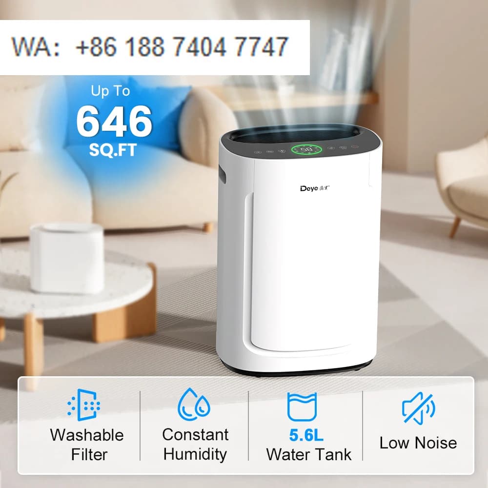 Deumidificatore Deye DYD-U25A da 50 pinte, prodotto a Ningbo, Zhejiang, purificatore d'aria commerciale per la casa