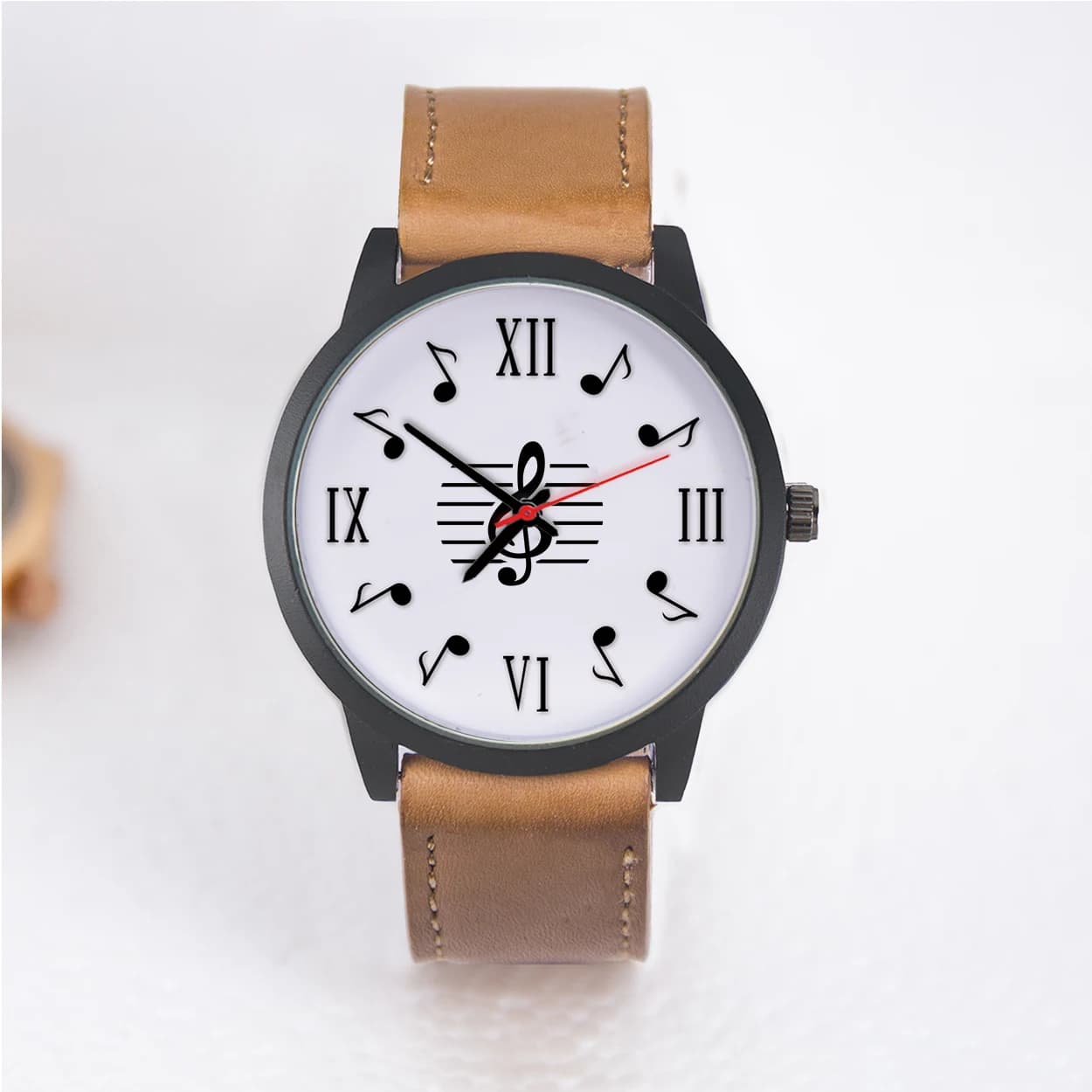 Quartz watch symbol Souvenir Free Shipping Pink Gold Wrist Watch for Men Musical Expert Gift Naviforce Black Notes Silver