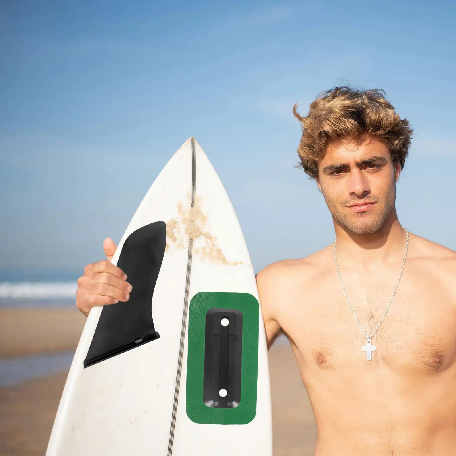Nastro Protettivo Adesivo Antiscivolo in PVC per Pinne di SUP Gonfiabili, Kayak, Tavole da Surf, Canoe e Pinne per Sport Acquatici