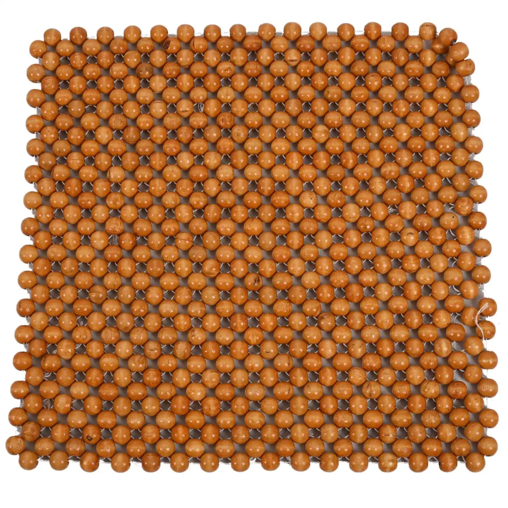 Muzhu car seat cushion wooden beads chair cushion for artistic massage car seat cushion car seat cover car bearing for Beige beads