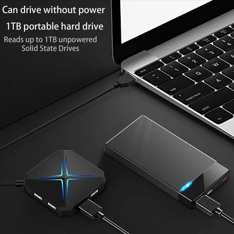 Elegante stazione dock HUB USB 10 in 1, adattatore audio USB per PC Windows, laptop, desktop, scheda audio stereo con interfaccia da 3,5 mm