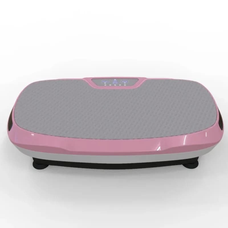 Triple Fitness with large pink vibrating plate for full body weight loss