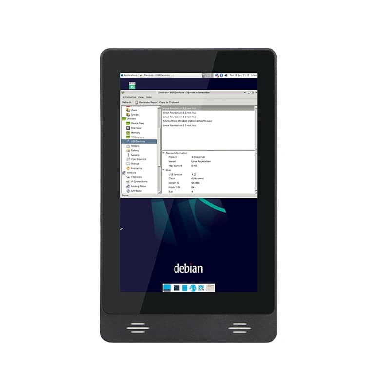8 Inch Rk3566 Linux Professional Industrial Ethernet IPS Wall Mount LCD Touch Screen Tablet PC