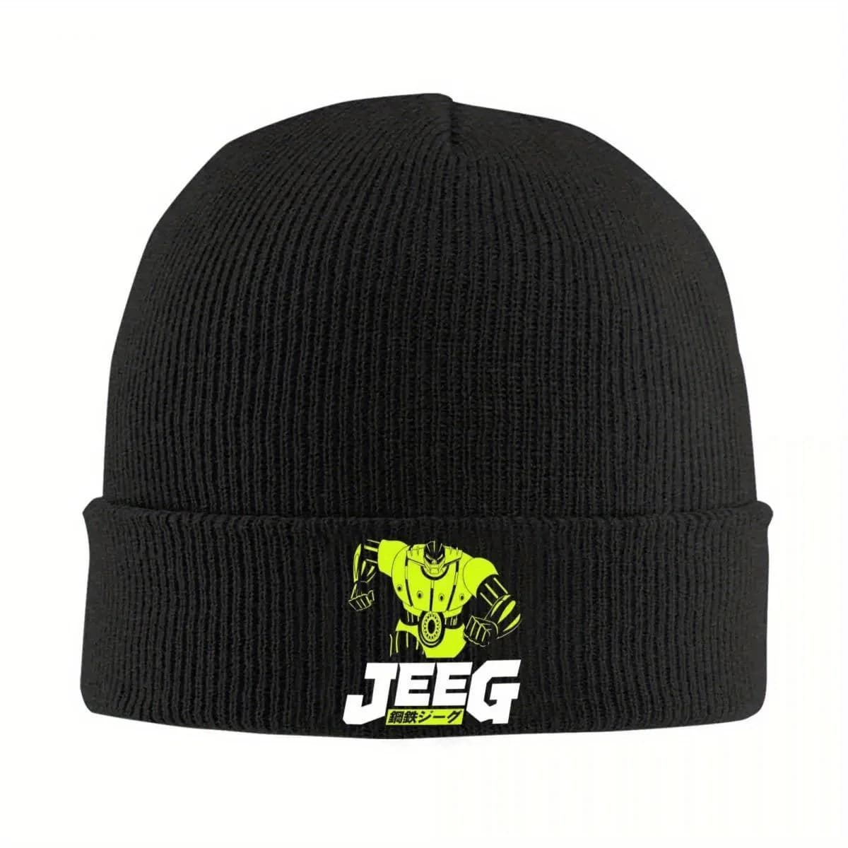 Mecha Anime Koutetsu Steel Jeeg Robot Cappello lavorato a maglia per donna Uomo Berretti Autunno Inverno Cappelli Mazinger Z Crochet Melon Cap