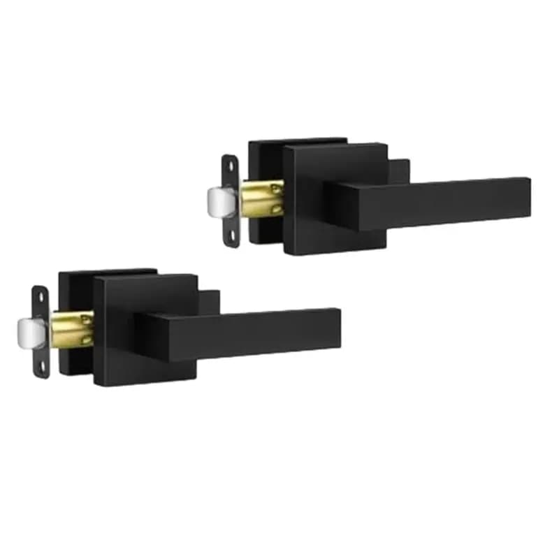 【OFFERTA LAMPO!】Maniglie per porte interne, confezione da 2, pomello per porta di passaggio senza blocco, leva per porta dell'armadio per lato sinistro e destro, per corridoio