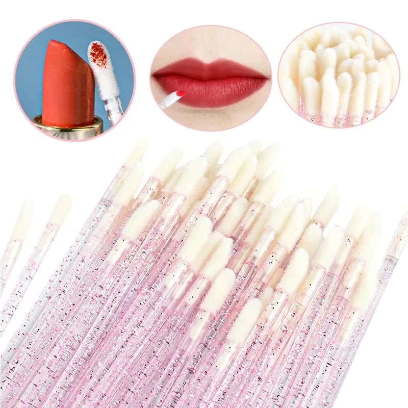 Set of 50-500 Disposable Brushes, Mascara Brushes, Lip Brushes, Micro Applicators for Extension Eyebrow and Eyebrow Makeup