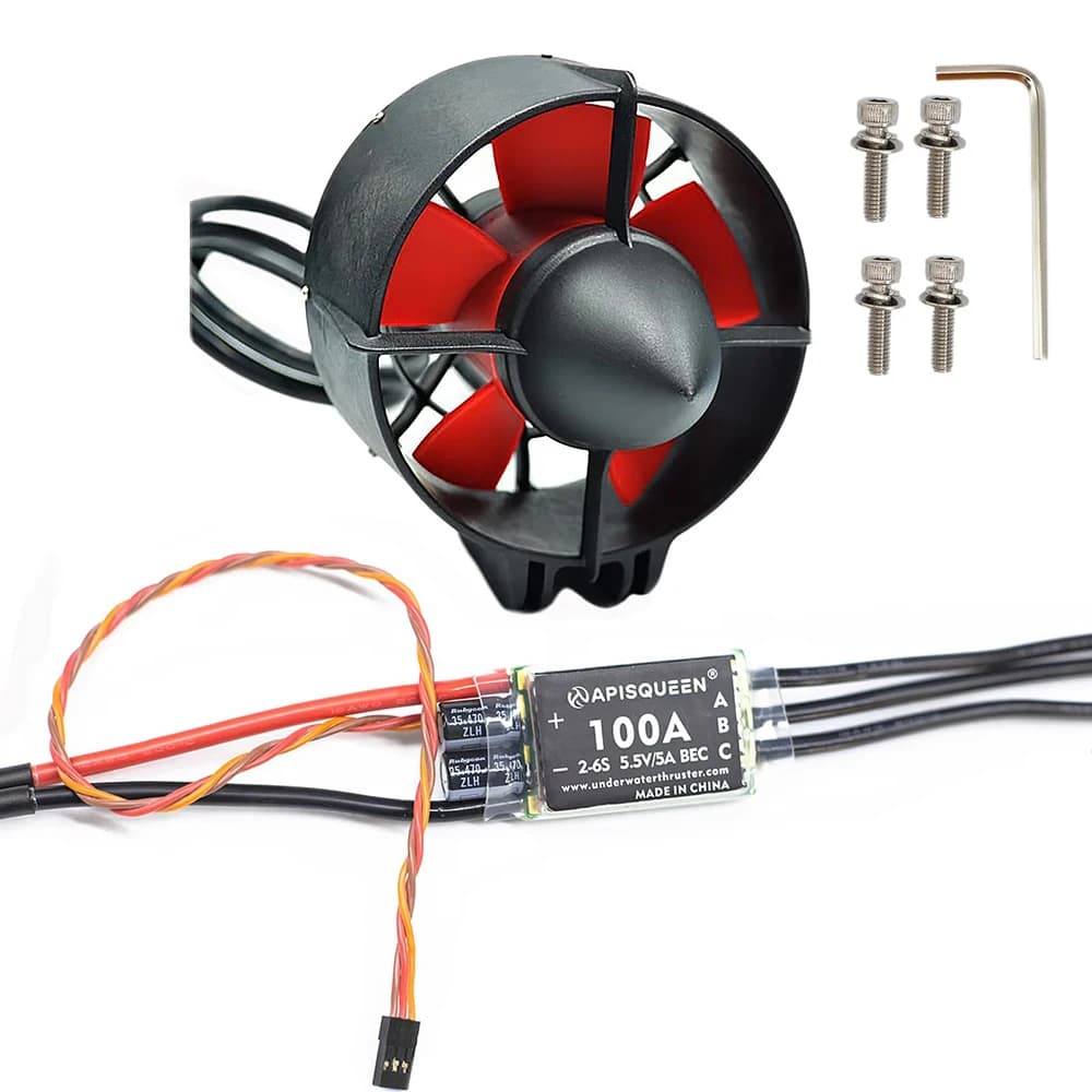 12-24V U92 Underwater Thruster 10.7kg/11.8kg Thrust Waterproof Motor for Kayaks,Paddle Boards,Inflatable Boats,ROV