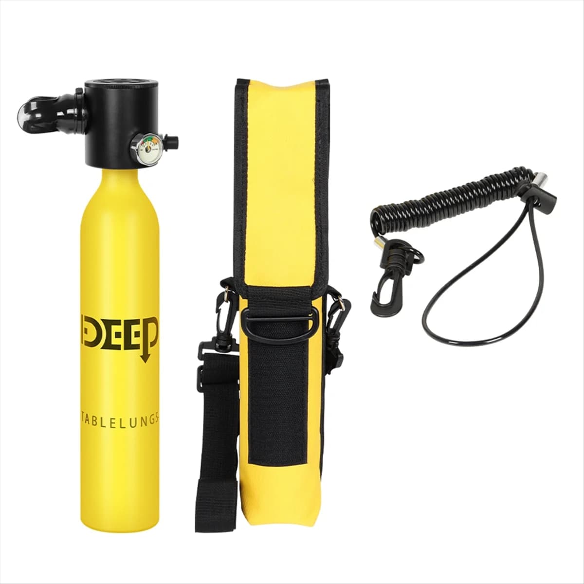 0.5L X3000 attrezzatura portatile per immersioni subacquee serbatoio di ossigeno bombola d'aria manometro strumento attrezzatura subacquea giallo