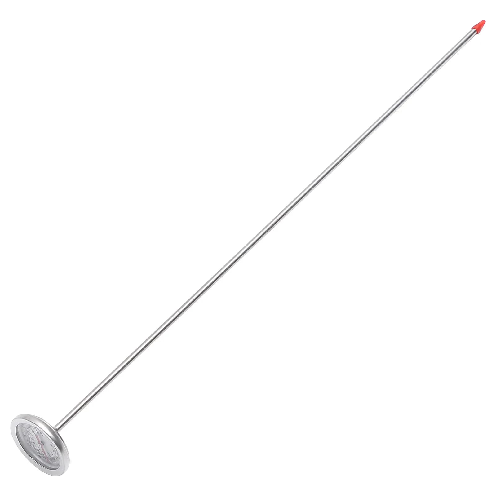 Thermometer for Ground with Extra Long Round Stainless Steel, Professional Instrument for Measuring Compost Temperature