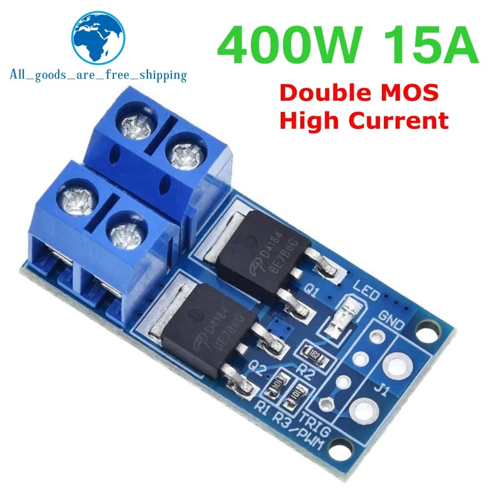 TZT 1/10PCS 15A 400W MOS FET Trigger Switch Drive Module PWM Regulator Control Panel for arduino