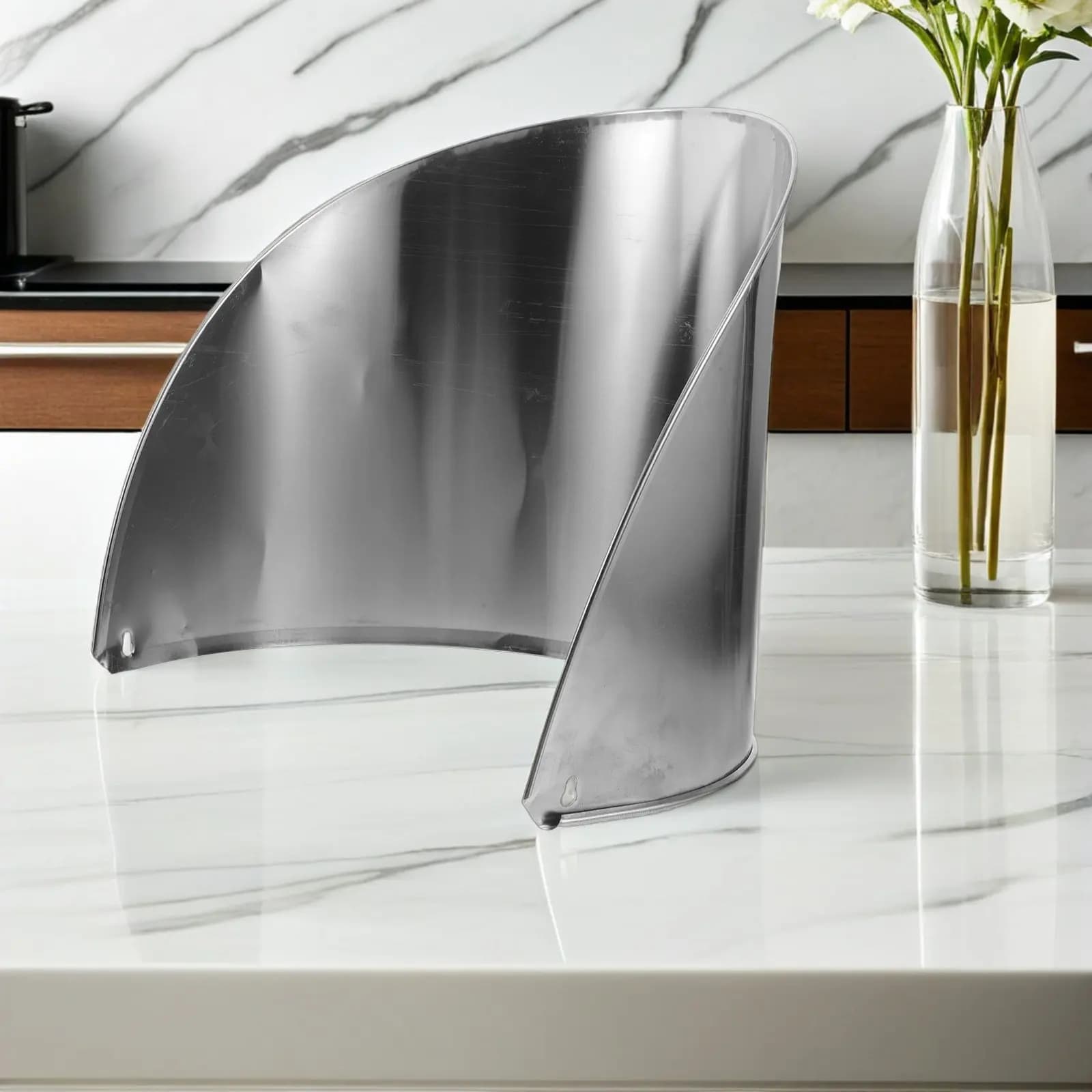 Cutting Board Splash Guard Stainless Steel 14.57x13.78x11.42in Grease Splatter Screen Countertop Protector Cooking Oil Splatter
