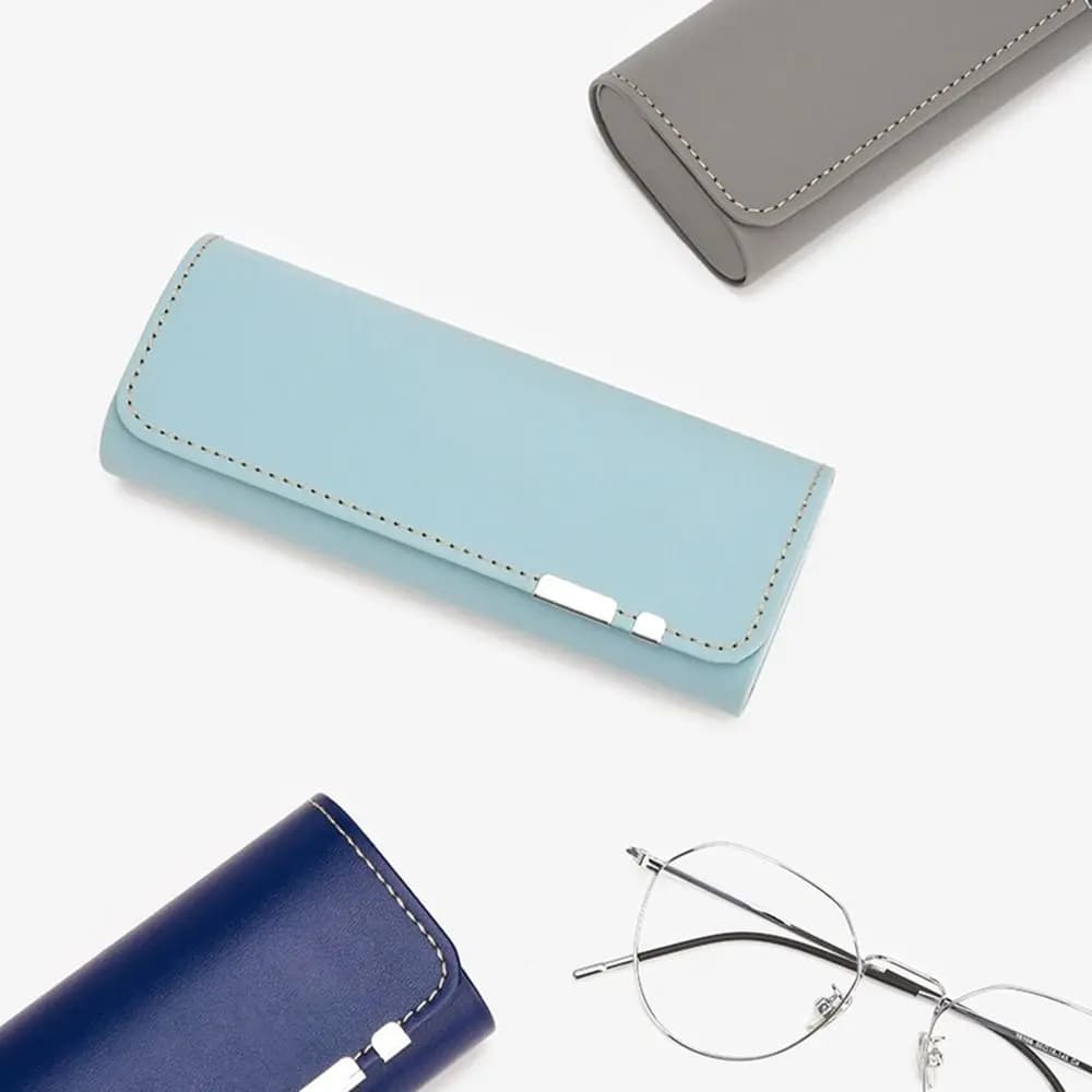 Case for glasses with magnetic clasp Reading glasses Case for glasses PU Leather Goggle Case for sunglasses