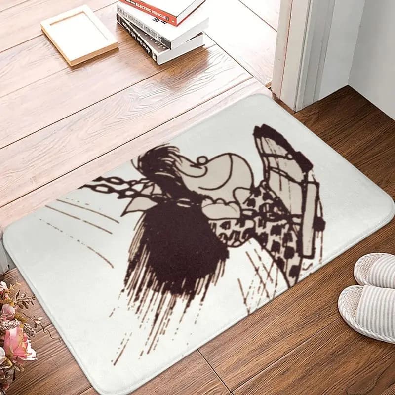 Personalizzato Laptop Skins Maniche Mafalda Zerbino Zerbino Anti-Slip Quino Cartoon Manga Cucina Bagno Toilette Tappeto 40*60 cm