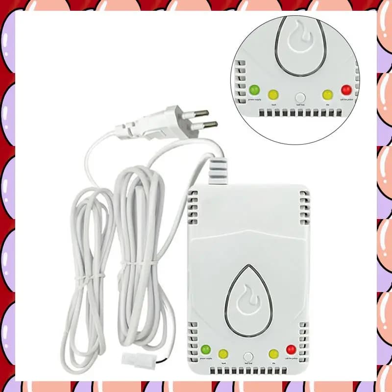 A72Z Rilevatore di gas naturale Allarme combustibile Allarme 70Db per metano propano GNL Ideale per la sicurezza domestica e in cucina Spina europea