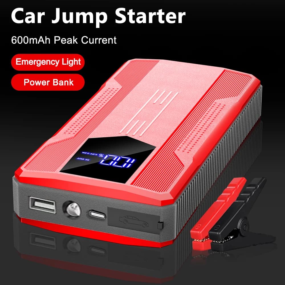 Digital ​12V LED Light Car Jump Starter Car Battery Starter Portable Power Bank Emergency Power Starting Power Bank Booster 400A