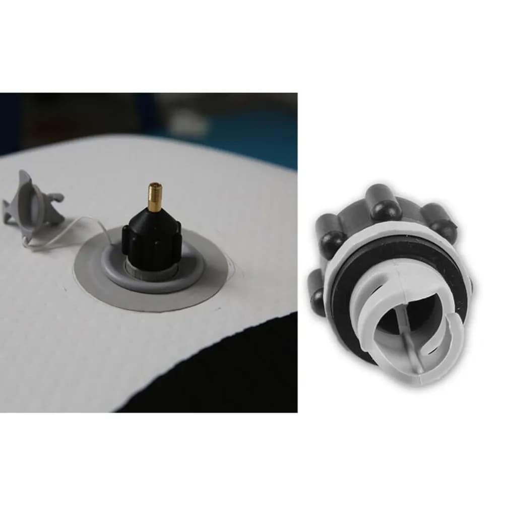 Adattatore per pompa SUP da 2 pezzi, valvola standard, adattatore per aria per gommone, bici elettrica, compressore, attacco per piastra a raggi