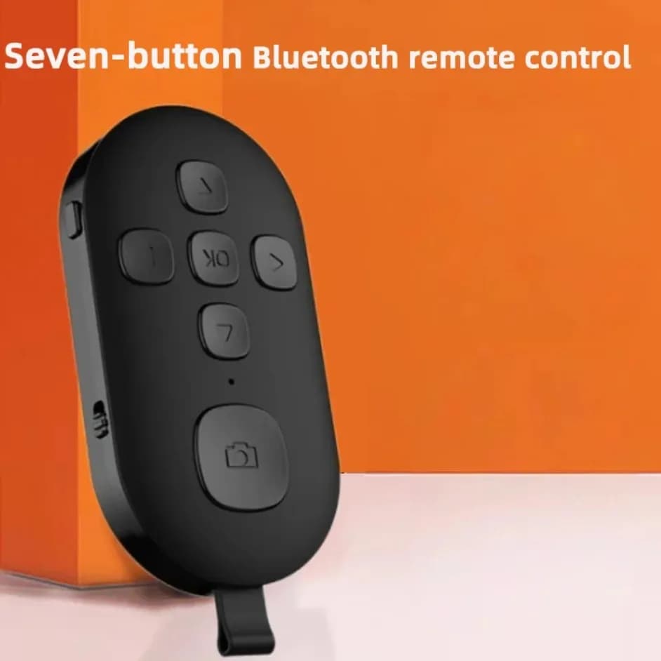 Telecomando Bluetooth per fotocamera, supporto ricaricabile per cellulare, bastone selfie universale, accessorio multiuso