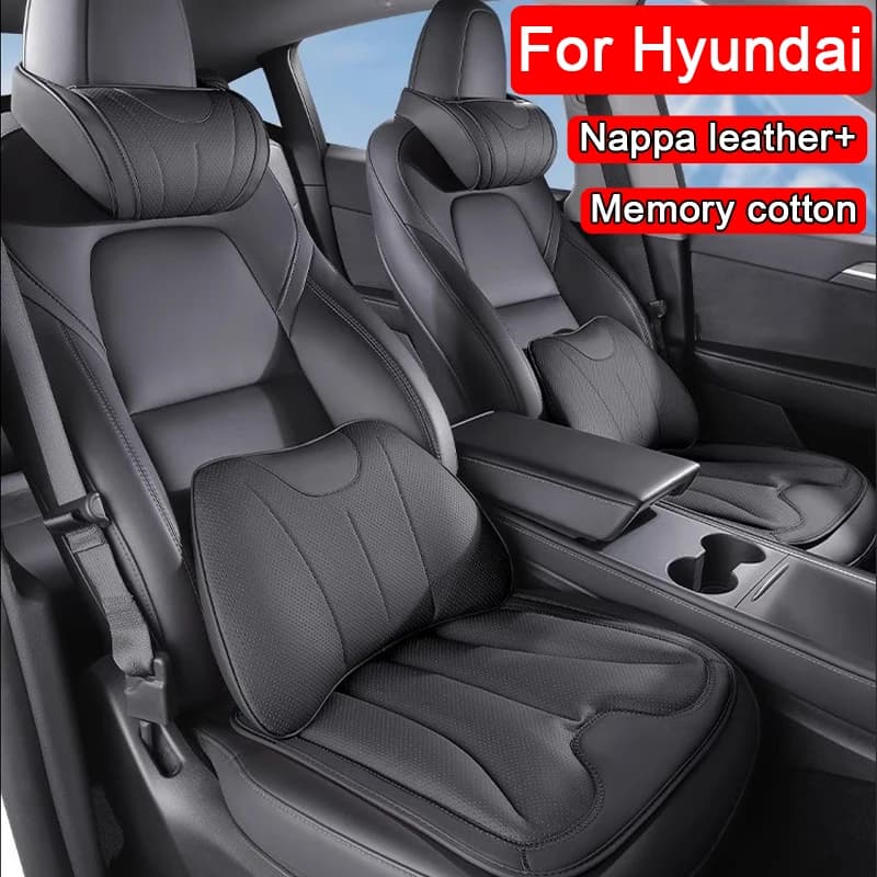 Auto Collo Cuscino Memory Foam Supporto Lombare Cuscini Cuscino di Sede Universale Per Hyundai IX25 IX35 I30 I40 Sonata Santa Fe Creta
