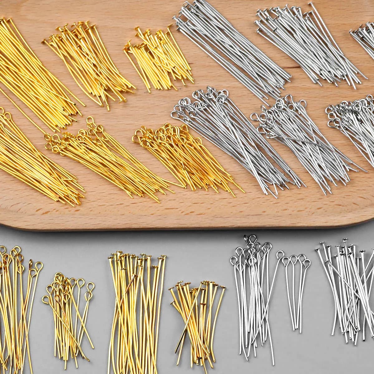 Multi-Size Alloy 9/T-Pins/Lobster Clasps Handmade DIY Jewelry Making Kit Necklace Bracelet Link and Other Accessories