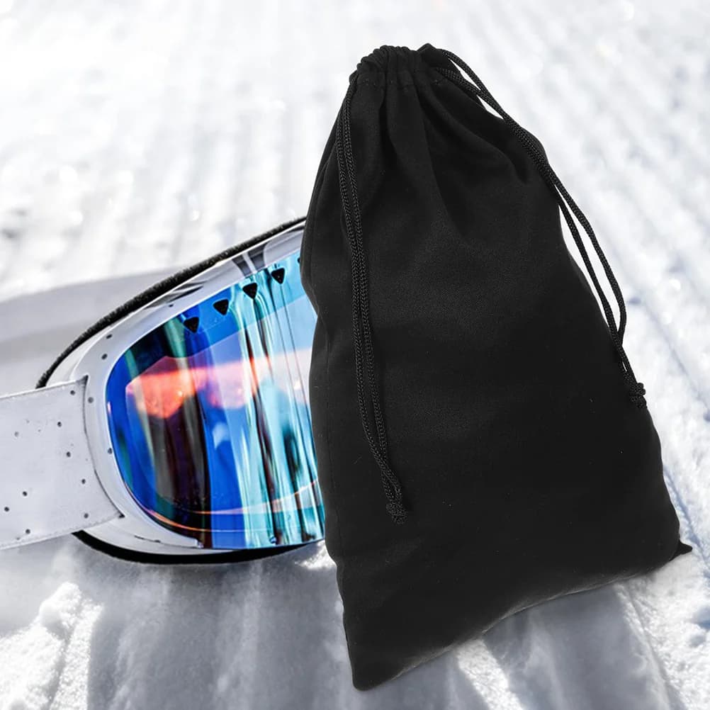 5 pezzi custodia per occhiali da sci custodia per occhiali portatile con coulisse occhiali da sole da viaggio custodia morbida per occhiali protettiva antigraffio