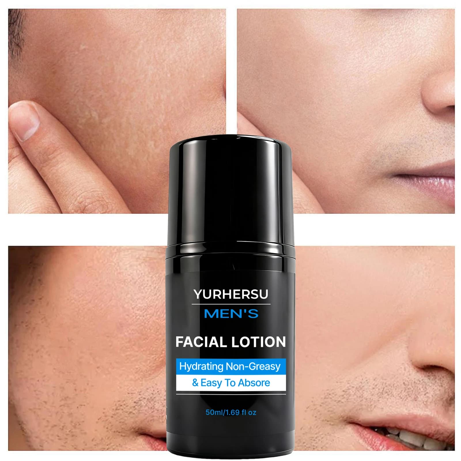 Men's Moisturizing Lotion Face and Body Hydration Skin care daily 50 ml