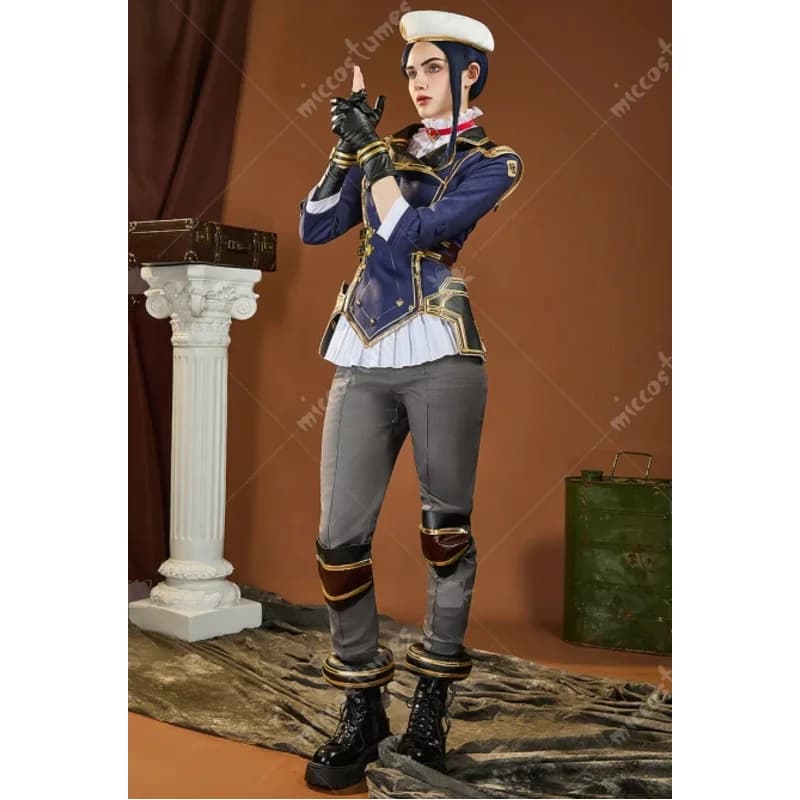 Miccostumes Costume da gioco da donna Giacca e pantaloni con cappello da camicia Costumi cosplay di Halloween6;d'3,h'7.b;