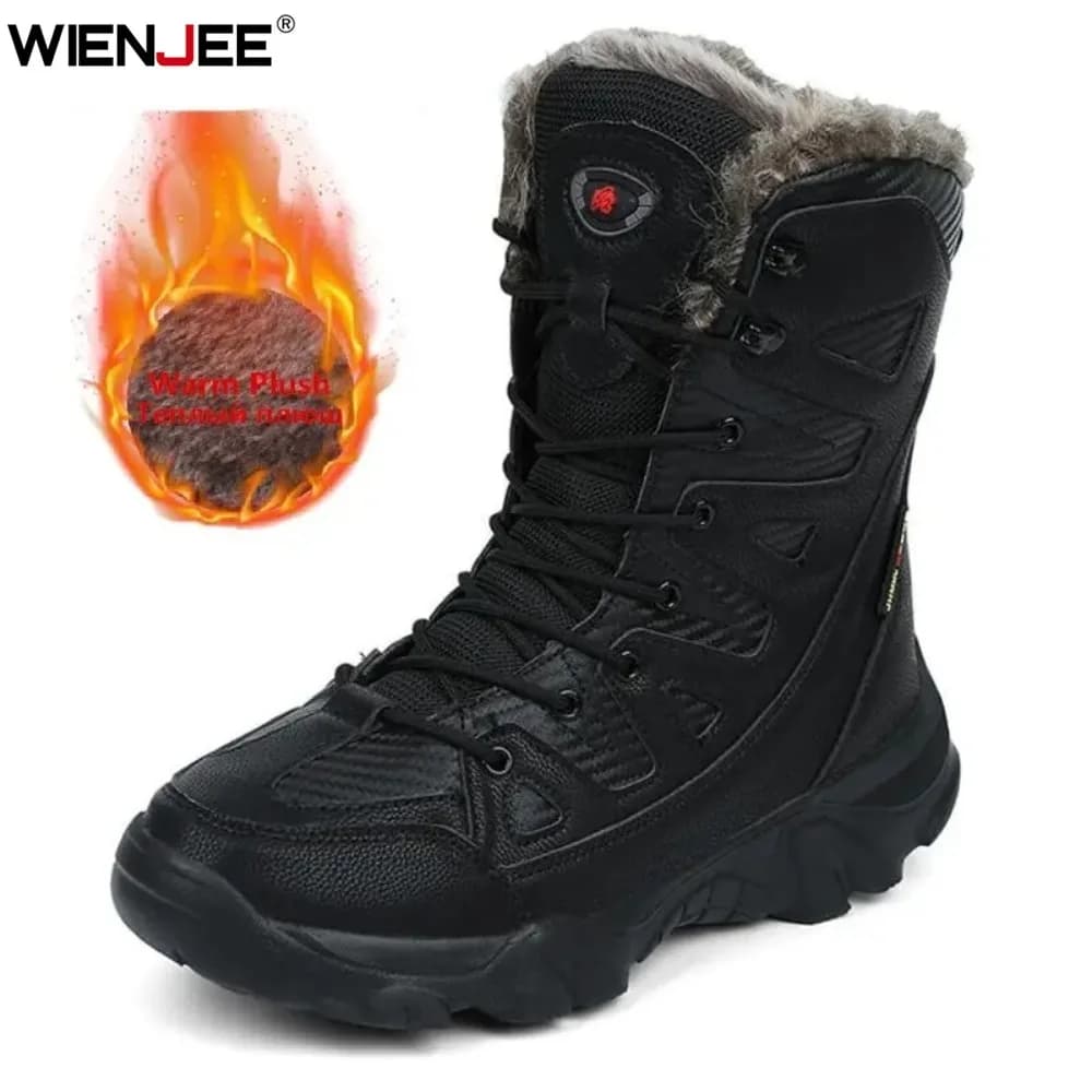 Men winter boots waterproof Plush Super hot snow boots Sneakers men's boots Desert boots for men outdoors Botas Hombre
