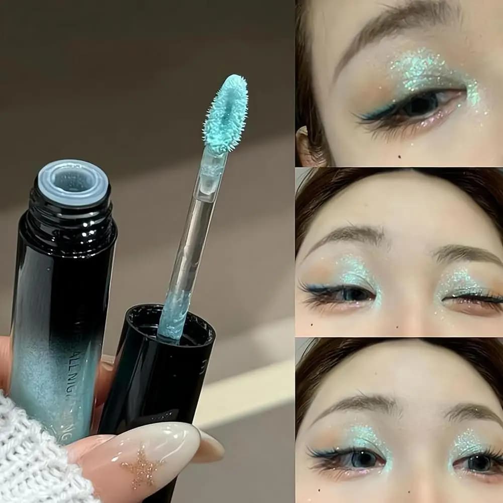 ART VALUE Ombretto Liquido Glitterato, Ombretto Perlato Scintillante, Trucco Occhi Brillante, Eyeliner Affascinante, Ombretto Illuminante Cosmetico