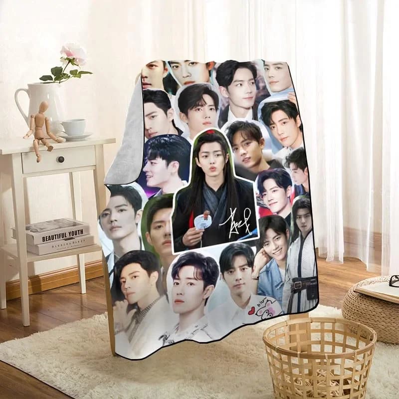 Nuovo arrivo carino Xiao Zhan coperta gettare su casa/divano/biancheria da letto portatile adulto copertura da viaggio coperta 0929p
