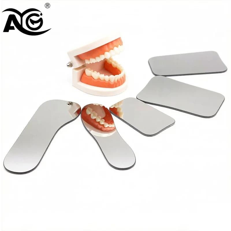 AG 5PCS/Set Dentistry Orthodontic Mirror Photography Double-Sided Mirrors Dental Tools Glass Material Intra Oral Reflector
