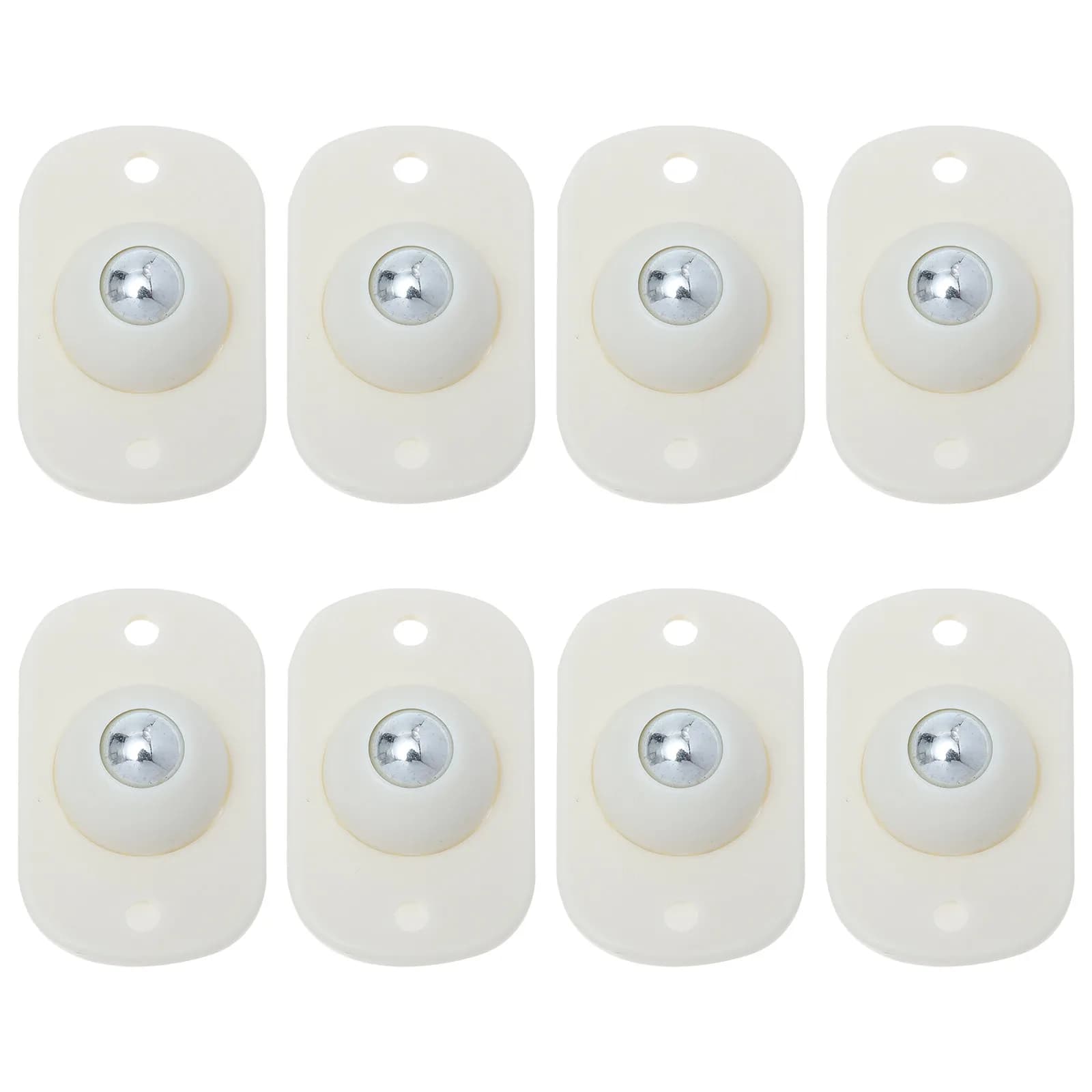 8Pcs Universal Storage Box Caster Self-Adhesive Silent Wheels Strong Bearing Capacity for Sideboards Cabinets Trash Cans