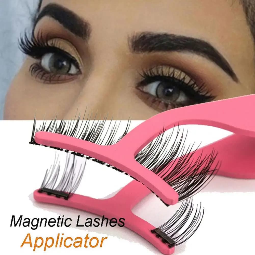 Ergonomic portable for magnetic eyelashes Grips Enlarged grip Eyelash applicator Faux stainless steel lashes for magnetic eyelashes