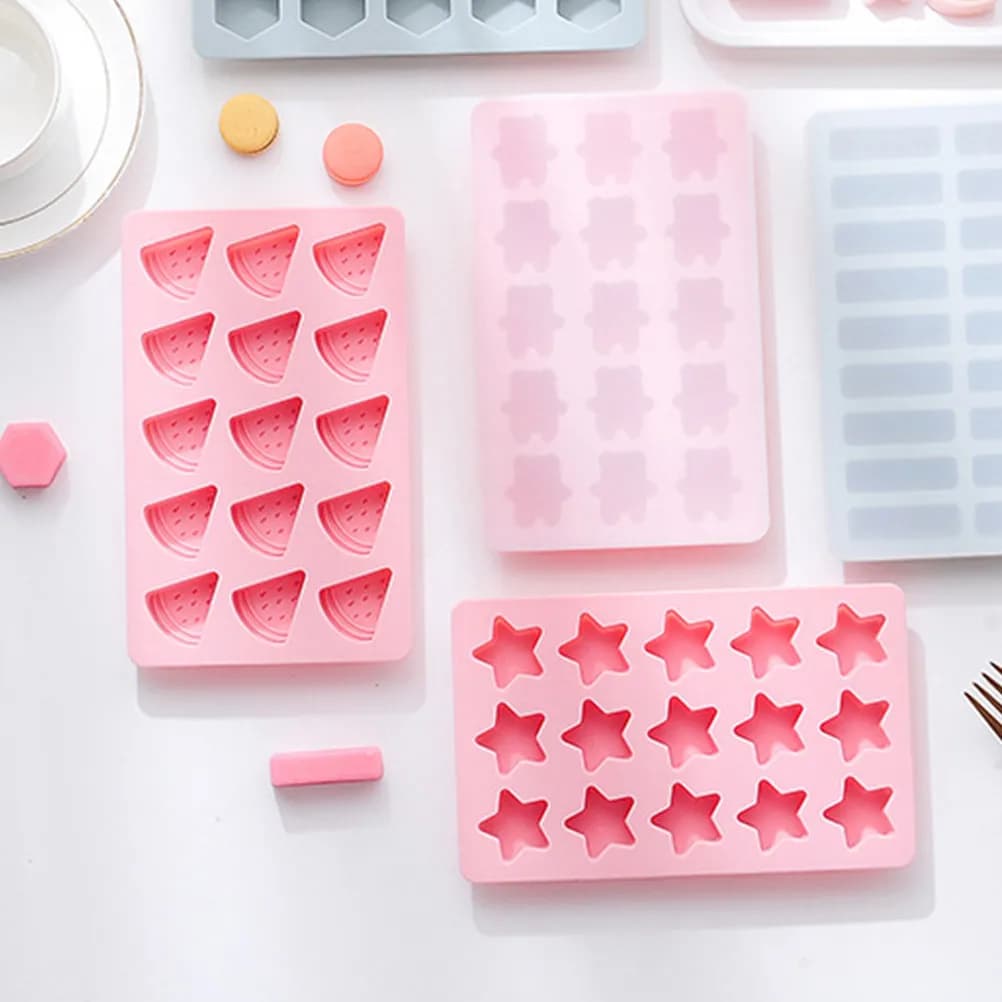 Stampo per ghiaccio flessibile in silicone a forma di cubetti di ghiaccio, per whisky, bourbon, cocktail, confezione da 2 pezzi