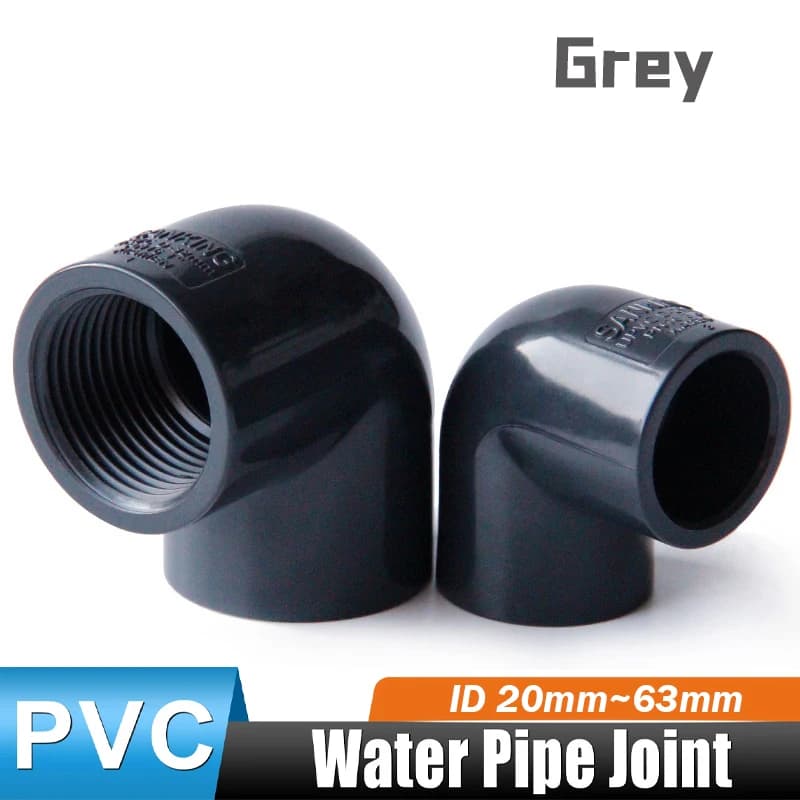 1/2" 3/4" 1" 1-1/4" 1-1/2" 2" PVC PVC 90 ° Raccordi per tubi con connettore adesivo per raccordi a pressione con filettatura femmina a gomito