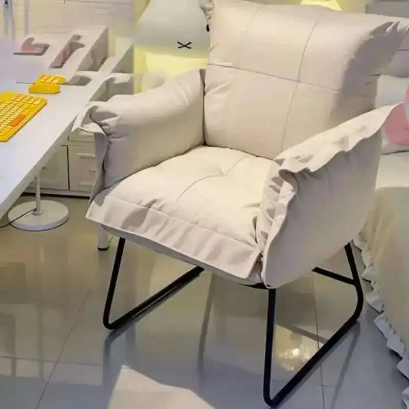 Cuscino per lo schienale Sedia da gioco Cuscinetti per braccioli beige Sedie da ufficio per studio domestico Giochi per computer Sillas De Oficina Set di mobili da giardino