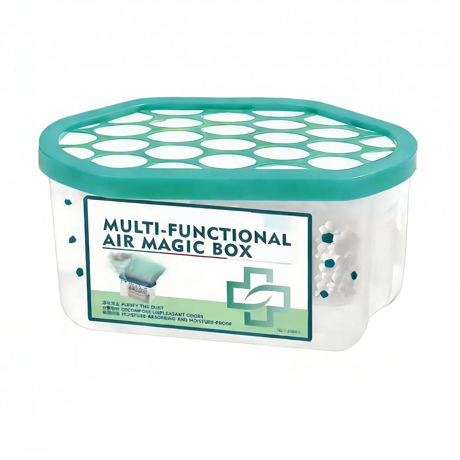 Plant-B ased Air Purifier Box 350ml, Non-Electric Automatic Dust Removal & Odor Eliminator, Long-Lasting Freshener For Home Car