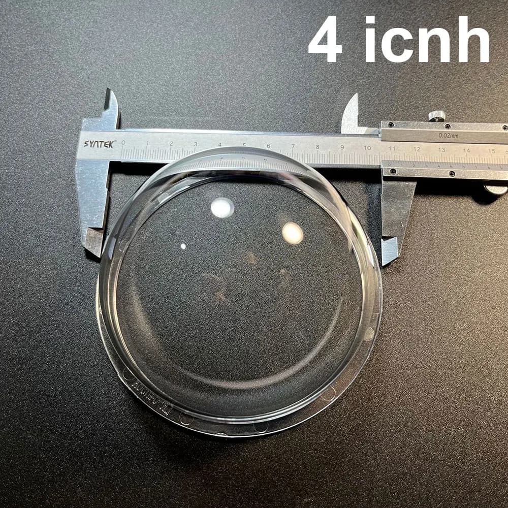 Copertura a cupola in acrilico trasparente ad alta definizione da 4 pollici, copertura impermeabile in plexiglass trasparente per guscio di telecamera CCTV, copertura protettiva