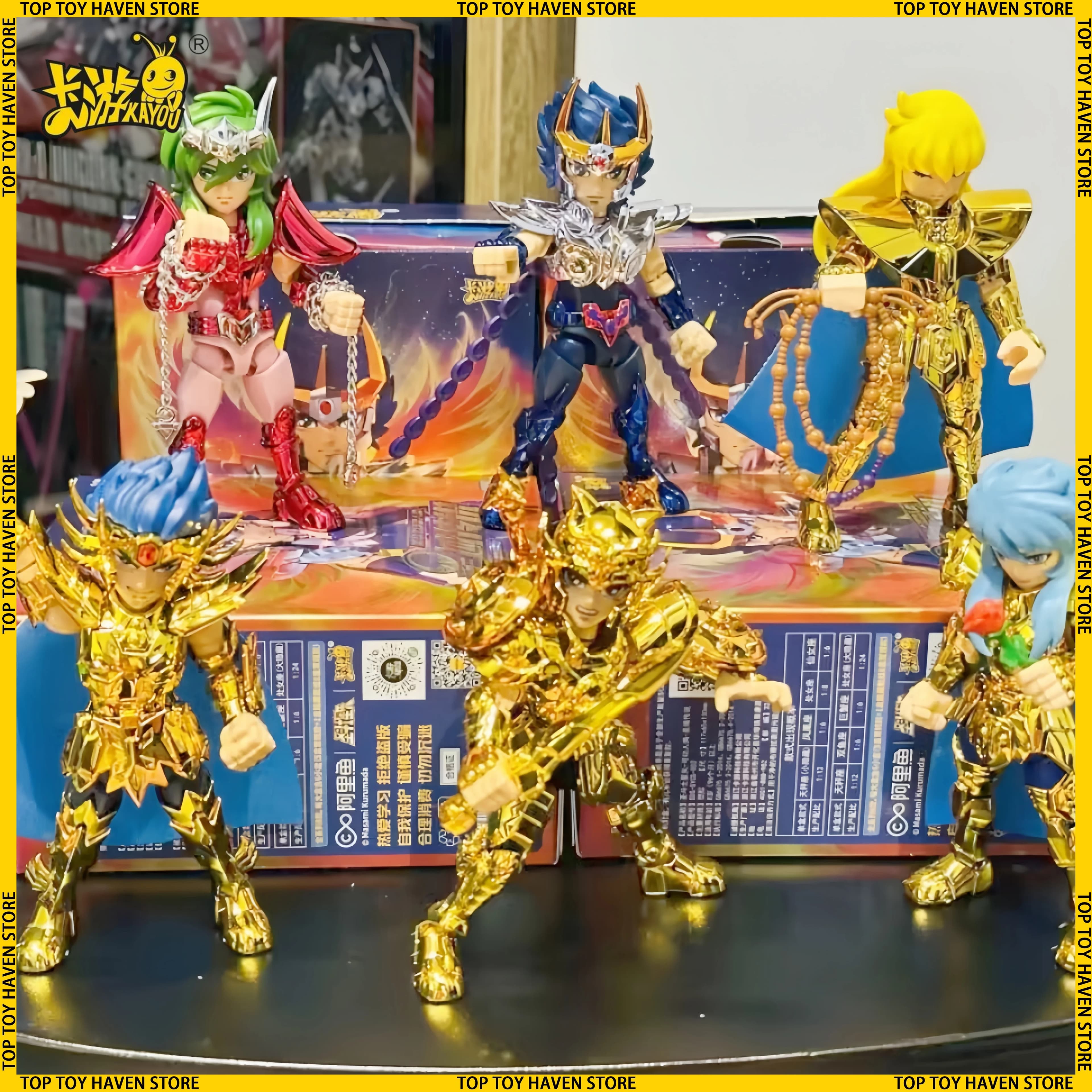 Kayou Saint Seiya Figura Versione 2 Leggenda della Terra Santa Modello di bambola periferica Rare Kayou Figura Anime Gioco Hobby Regalo Giocattolo